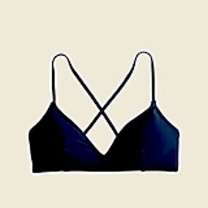 JCrew Navy Bikini Top NWT Size M